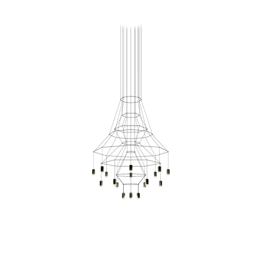 Wireflow chandelier