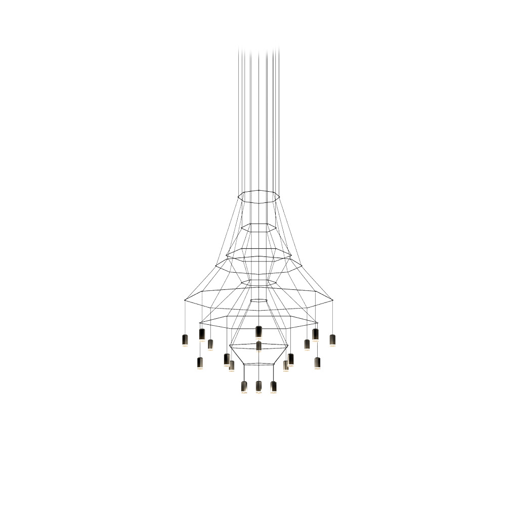 Wireflow chandelier