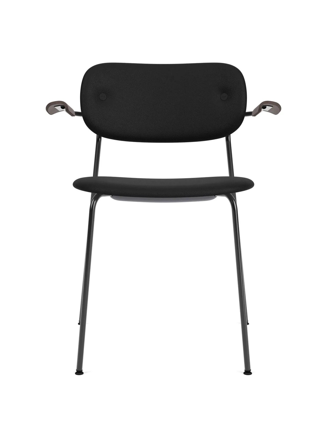 DINING CHAIR W/ARMREST-BLACK BASE