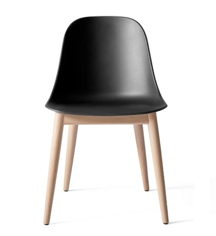 HARBOUR SIDE DINING CHAIR, OAK BASE, PLASTIC SHELL