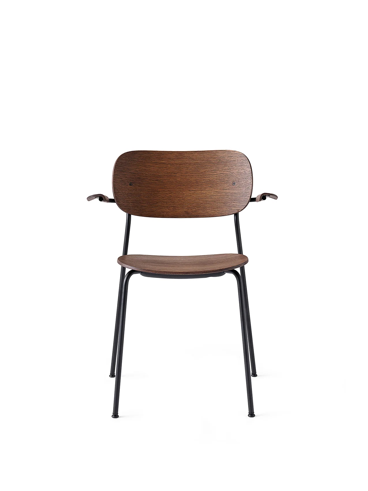 DINING CHAIR W/ARMREST-BLACK BASE