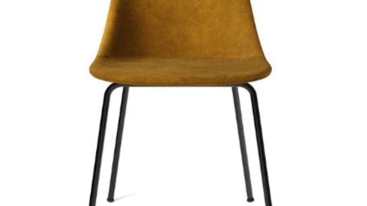 HARBOUR SIDE DINING CHAIR, STEEL BASE, UPHOLSTERED SHELL