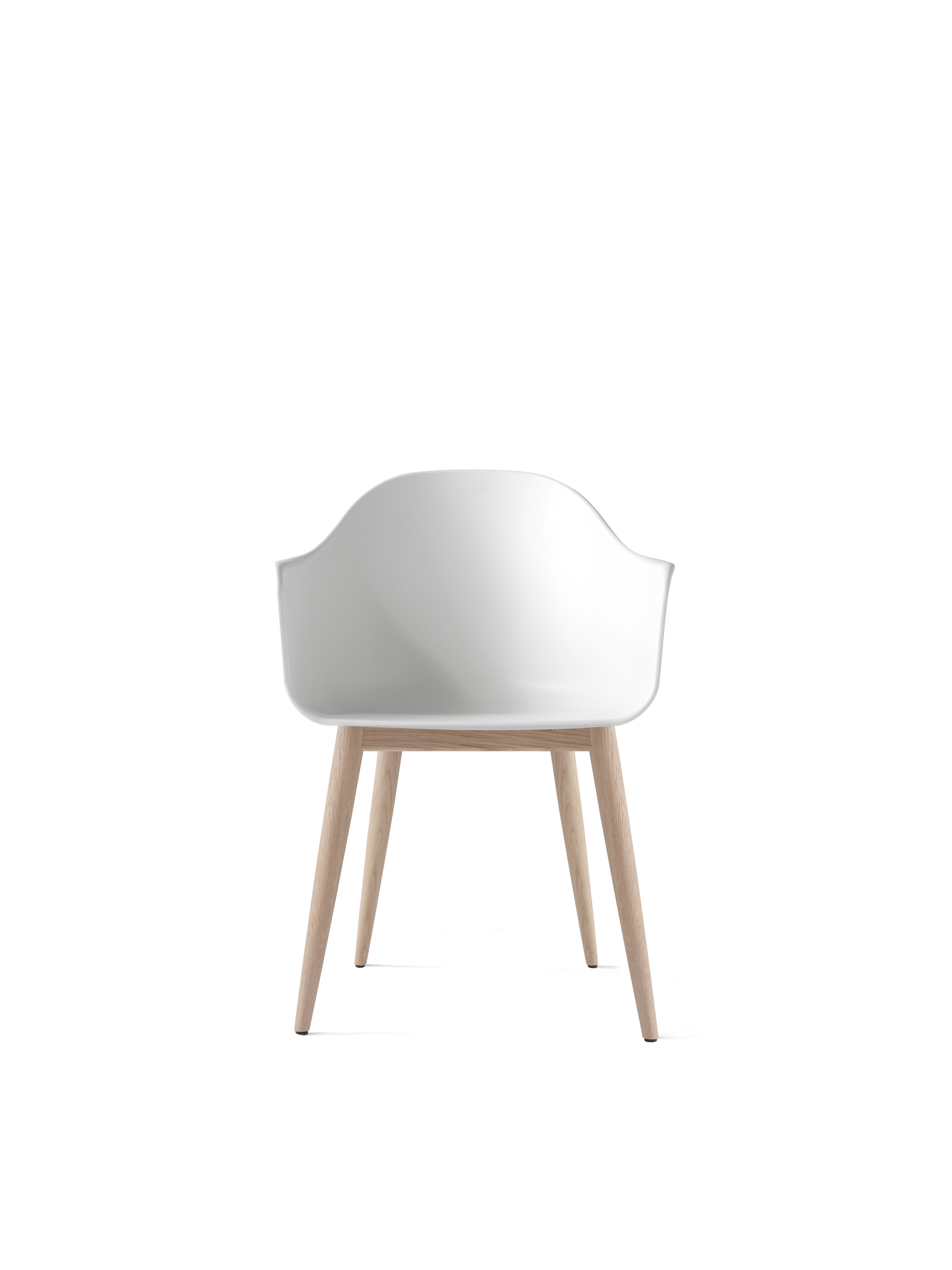 HARBOUR DINING CHAIR, OAK BASE, PLASTIC SHELL