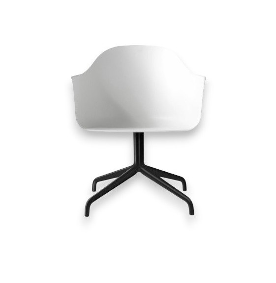 HARBOUR DINING CHAIR, STAR BASE W/SWIVEL, PLASTIC SHELL
