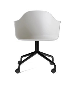 HARBOUR DINING CHAIR, STAR BASE W/CASTERS, PLASTIC SHELL