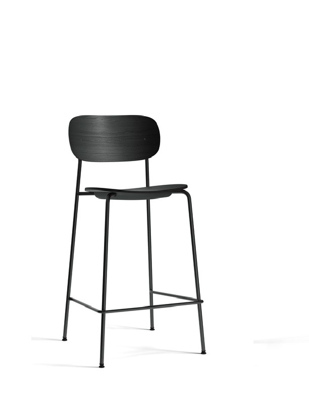 CO COUNTER CHAIR, OAK SEAT AND BACK