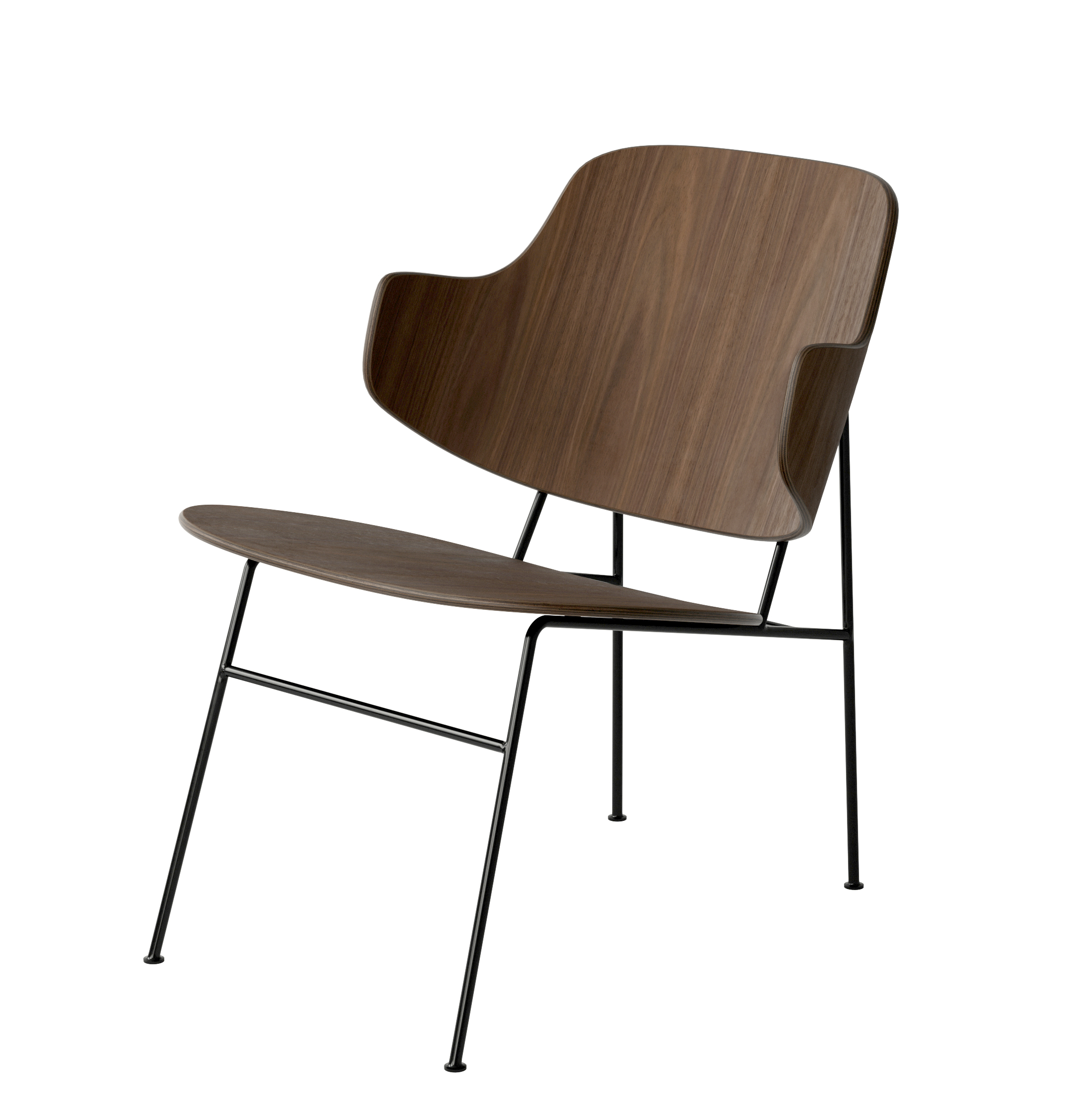 PENGUIN LOUNGE CHAIR, WOODEN SEAT AND BACK