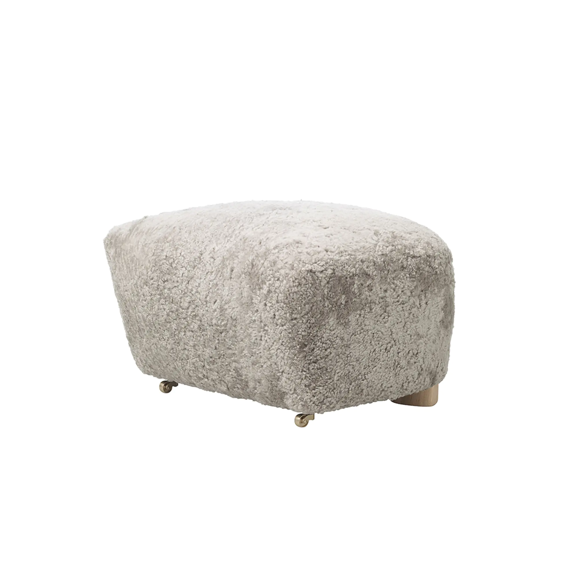 TIRED MAN OTTOMAN, OAK BASE