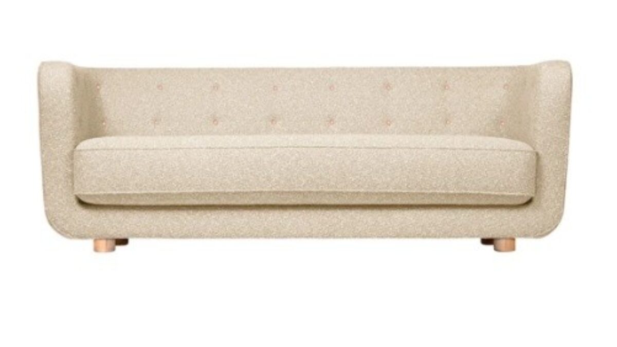 VILHELM SOFA, W/VEGETAL BUTTONS