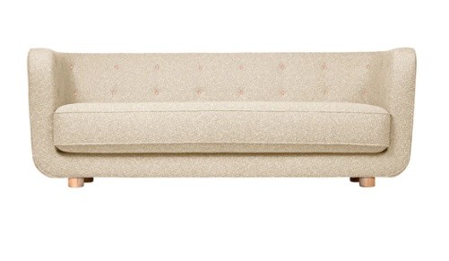 VILHELM SOFA, W/VEGETAL BUTTONS