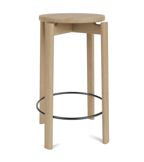 PASSAGE COUNTER STOOL, WOOD W. RING