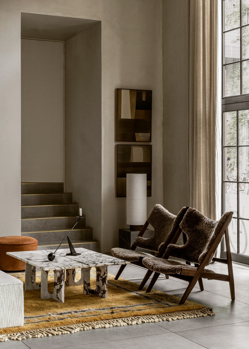 KNITTING LOUNGE CHAIR Sheepskin