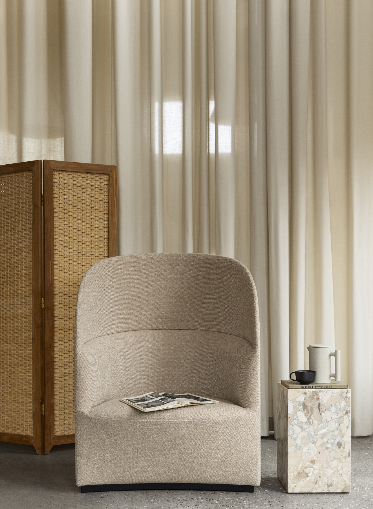 TEAROOM LOUNGE CHAIR, HIGH BACK