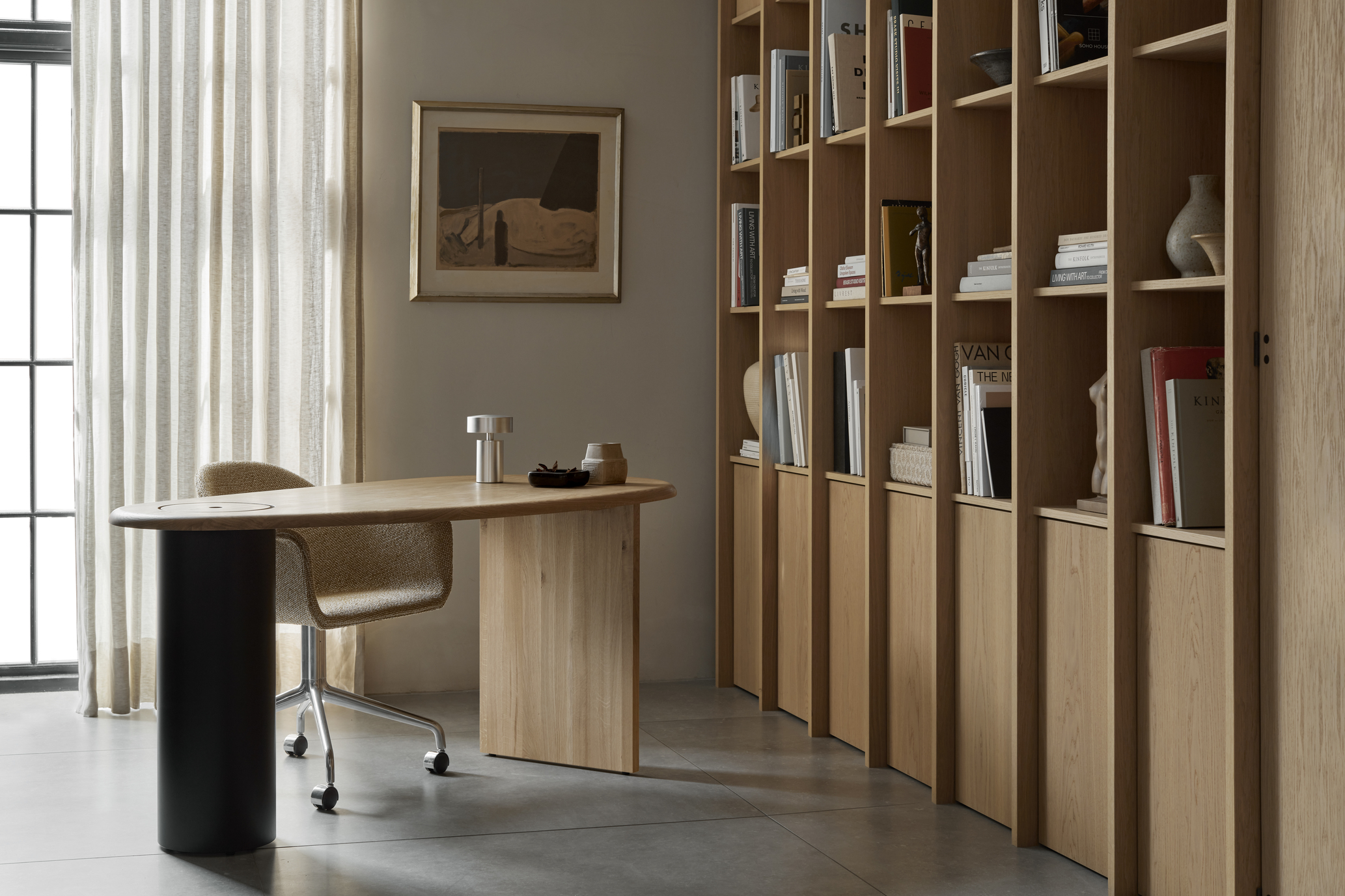 HARBOUR DINING CHAIR STAR BASE WITH CASTERS