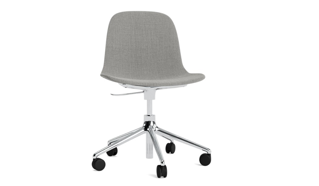 FORM CHAIR SWIVEL 5W GAS LIFT FULL UPHOLSTERY ALU