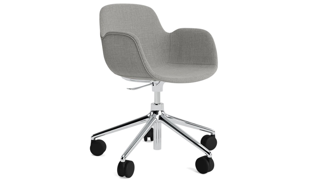 FORM ARMCHAIR SWIVEL 5W GAS LIFT FULL UPHOLSTERY ALU