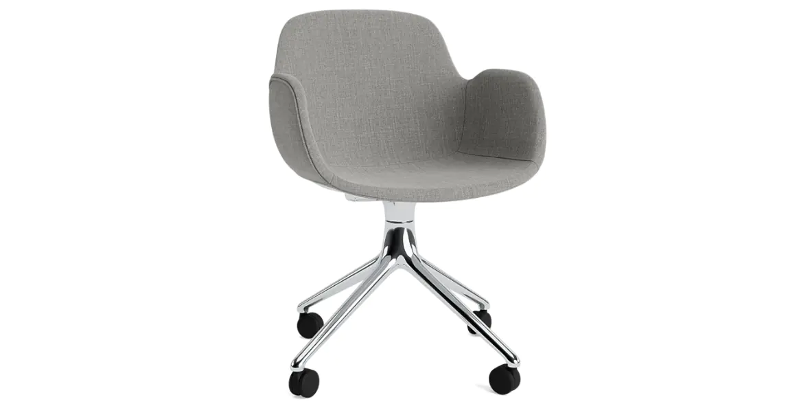 FORM ARMCHAIR SWIVEL 5W GAS LIFT FULL UPHOLSTERY ALU