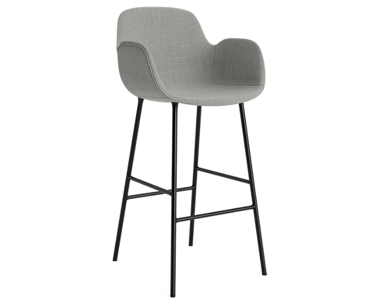 FORM BAR ARMCHAIR 75 CM FULL UPHOLSTERY STEEL
