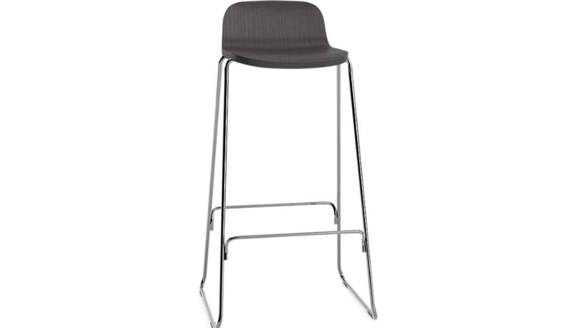 JUST BARSTOOL 75 CM W. BACK STEEL
