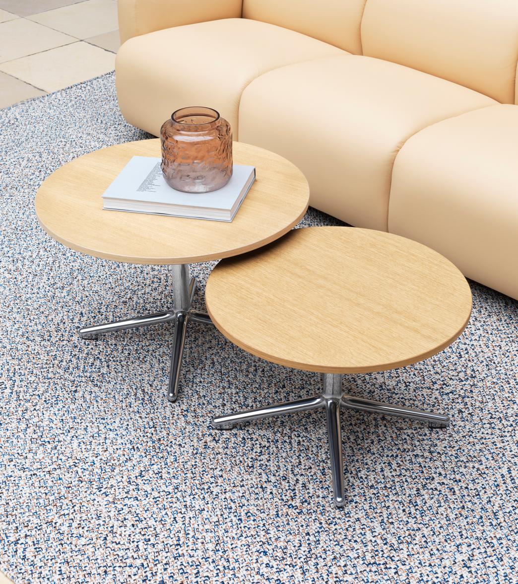 LUNAR TABLE H45 CM ALU/WOOD