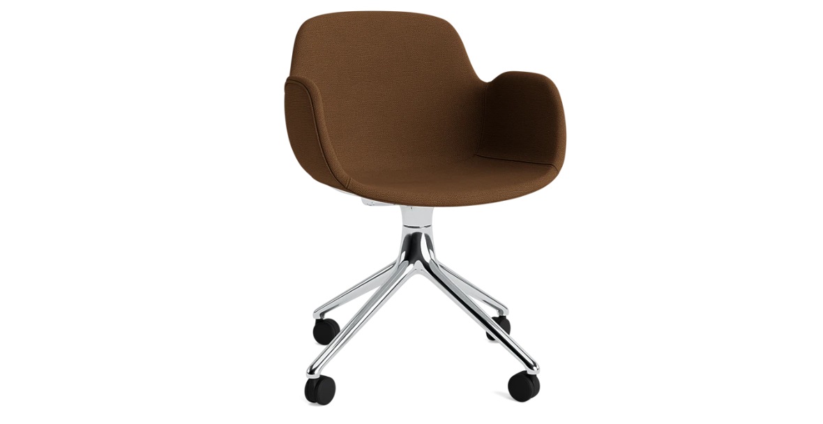 FORM ARMCHAIR SWIVEL 4W FULL UPHOLSTERY ALU