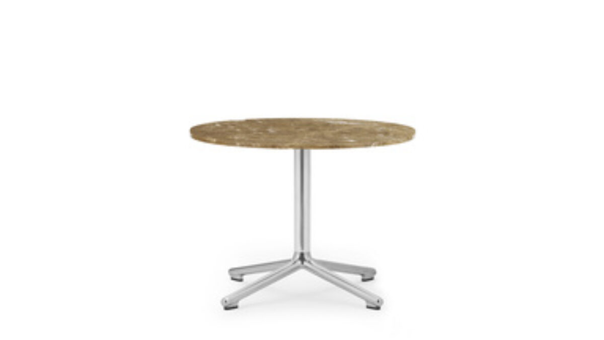 LUNAR TABLE H45 CM ALU/MARBLE