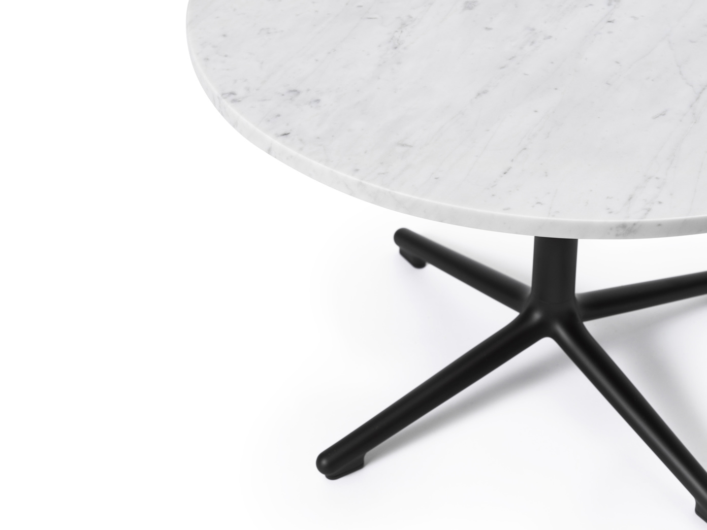 LUNAR TABLE H45 CM ALU/MARBLE