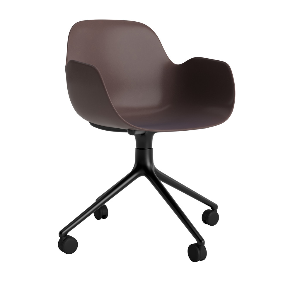 FORM ARMCHAIR SWIVEL 4W ALU