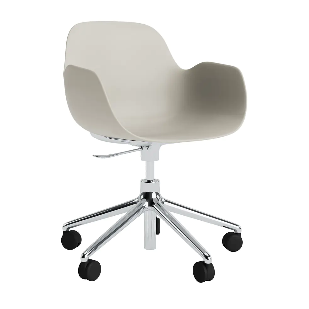 FORM ARMCHAIR SWIVEL 5W GAS LIFT ALU