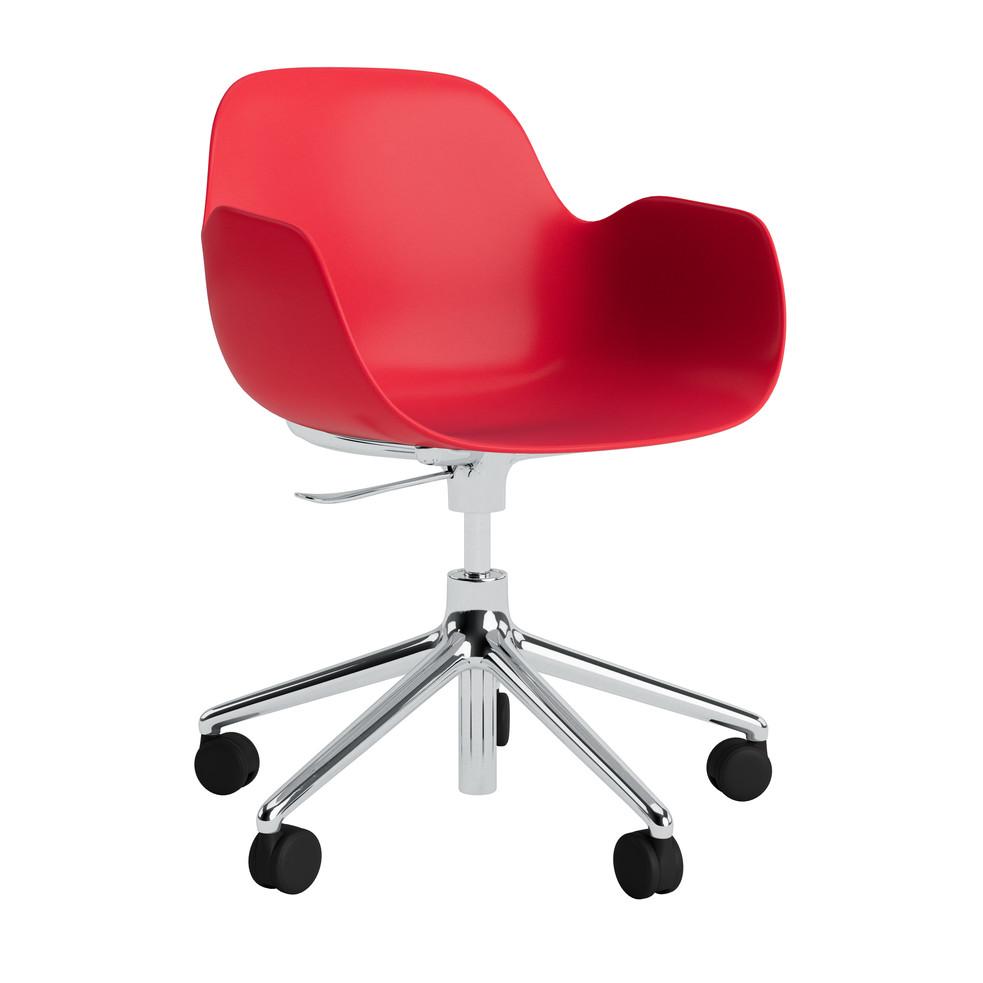 FORM ARMCHAIR SWIVEL 5W GAS LIFT ALU