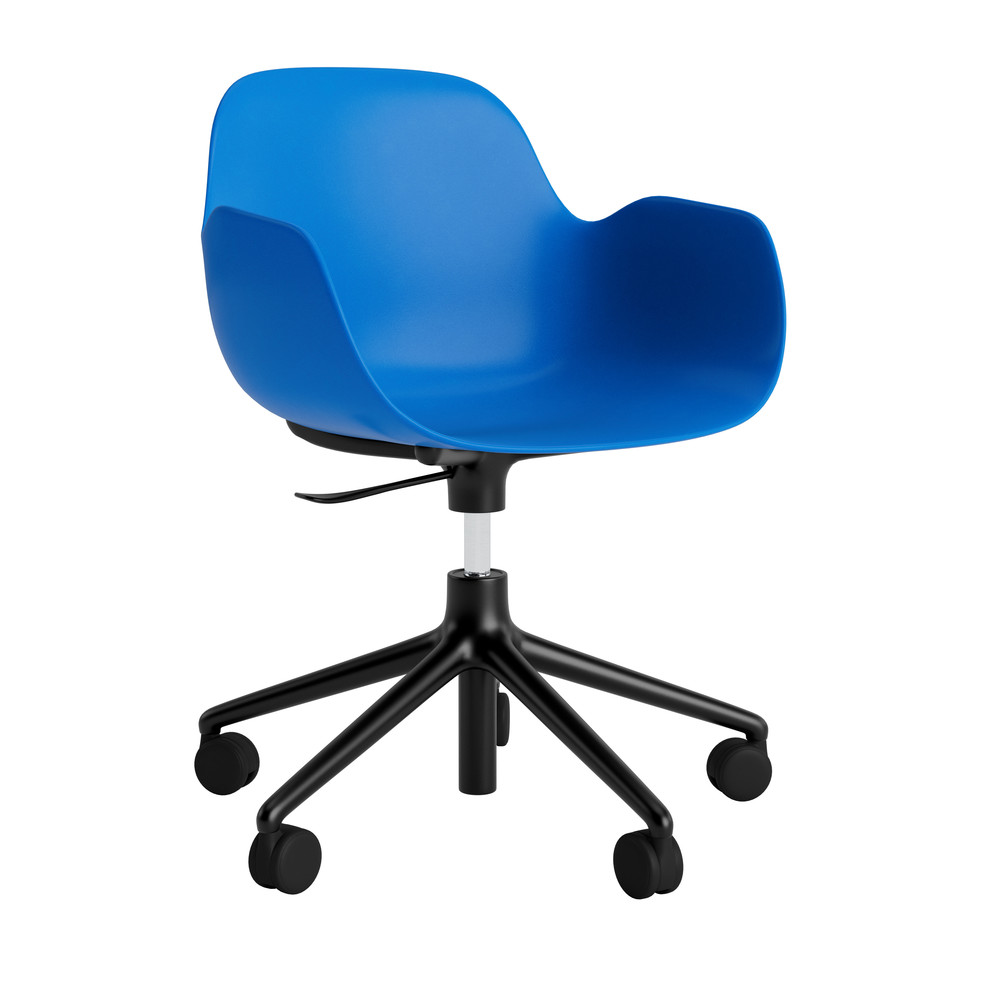 FORM ARMCHAIR SWIVEL 5W GAS LIFT ALU