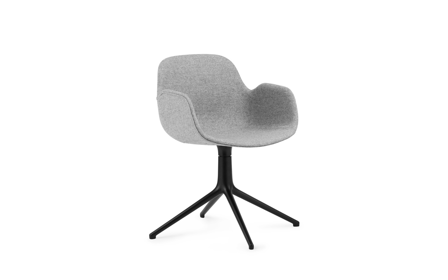 FORM ARMCHAIR SWIVEL 4L FULL UPHOLSTERY ALU