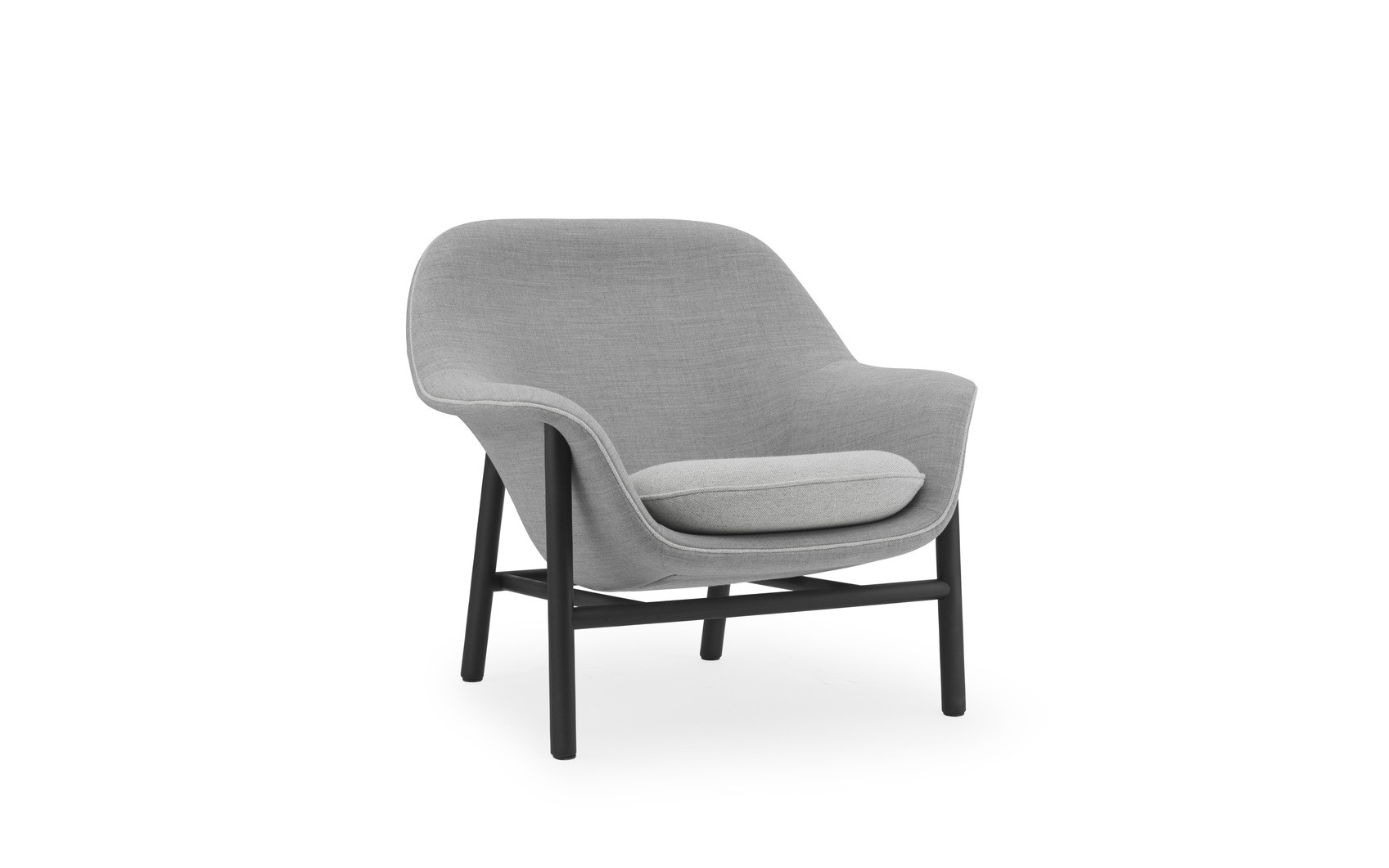DRAPE LOUNGE CHAIR LOW WOOD
