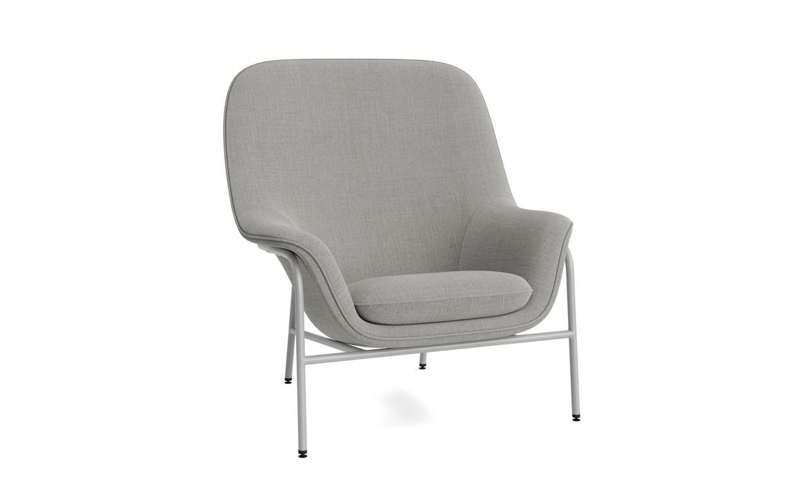 DRAPE LOUNGE CHAIR HIGH STEEL
