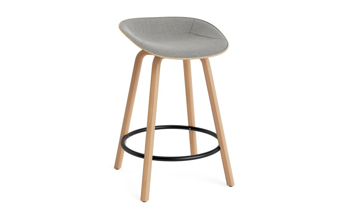 MAT BARSTOOL FRONT UPHOLSTERY WOOD