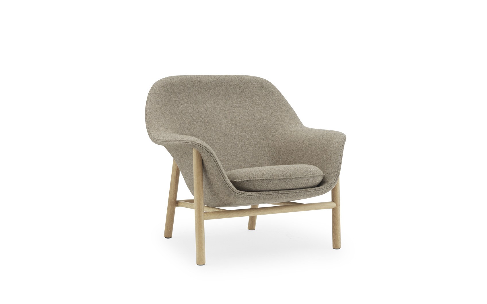 DRAPE LOUNGE CHAIR LOW WOOD