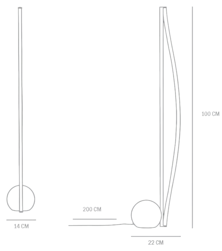 Bow Floor Lamp - Bronze