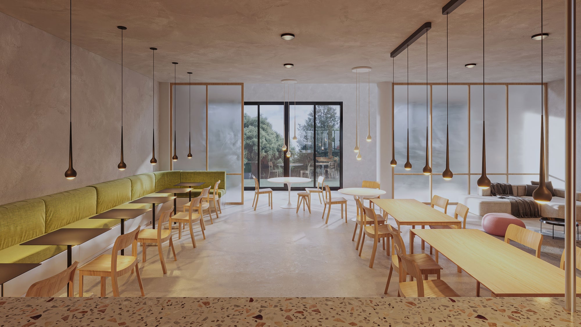 Falling Sun Chandelier