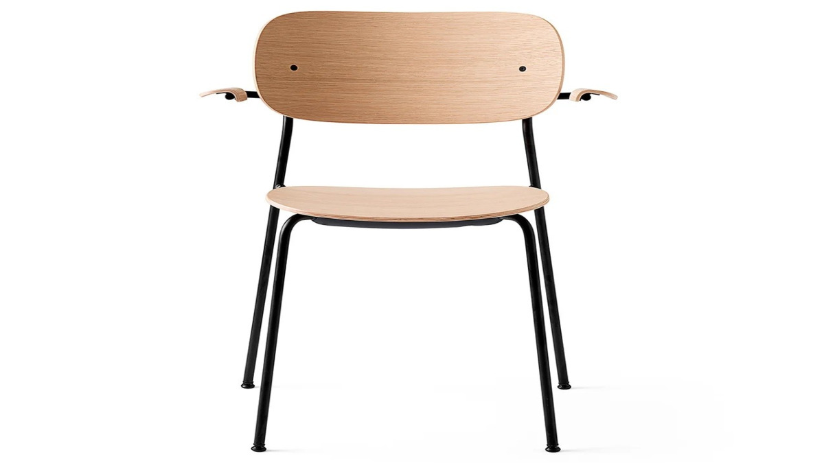 DINING CHAIR W/ARMREST-BLACK BASE