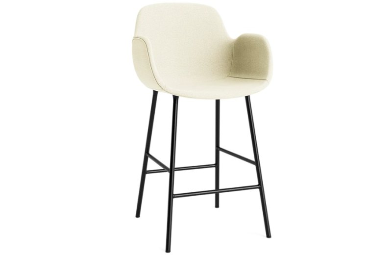 FORM BAR ARMCHAIR 65 CM FULL UPHOLSTERY STEEL