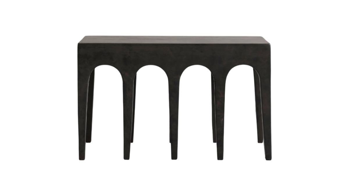 Bow Bench - Coffee