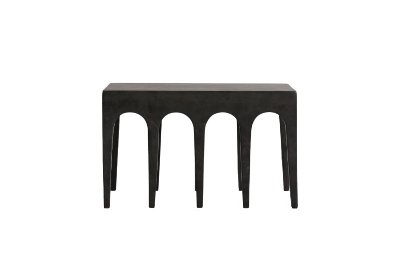 Bow Bench - Coffee
