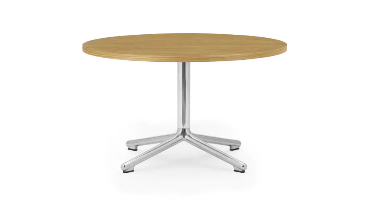 LUNAR TABLE H40 CM ALU/WOOD
