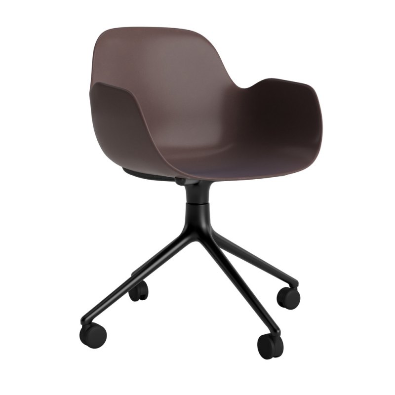FORM ARMCHAIR SWIVEL 4W ALU