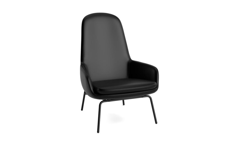 ERA LOUNGE CHAIR HIGH STEEL & CHROME