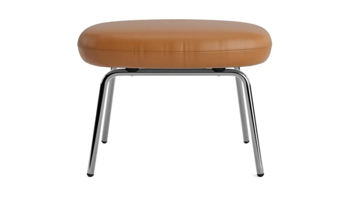 ERA FOOTSTOOL STEEL & CHROME