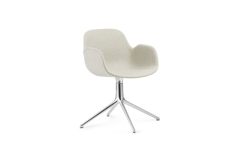 FORM ARMCHAIR SWIVEL 4L FULL UPHOLSTERY ALU