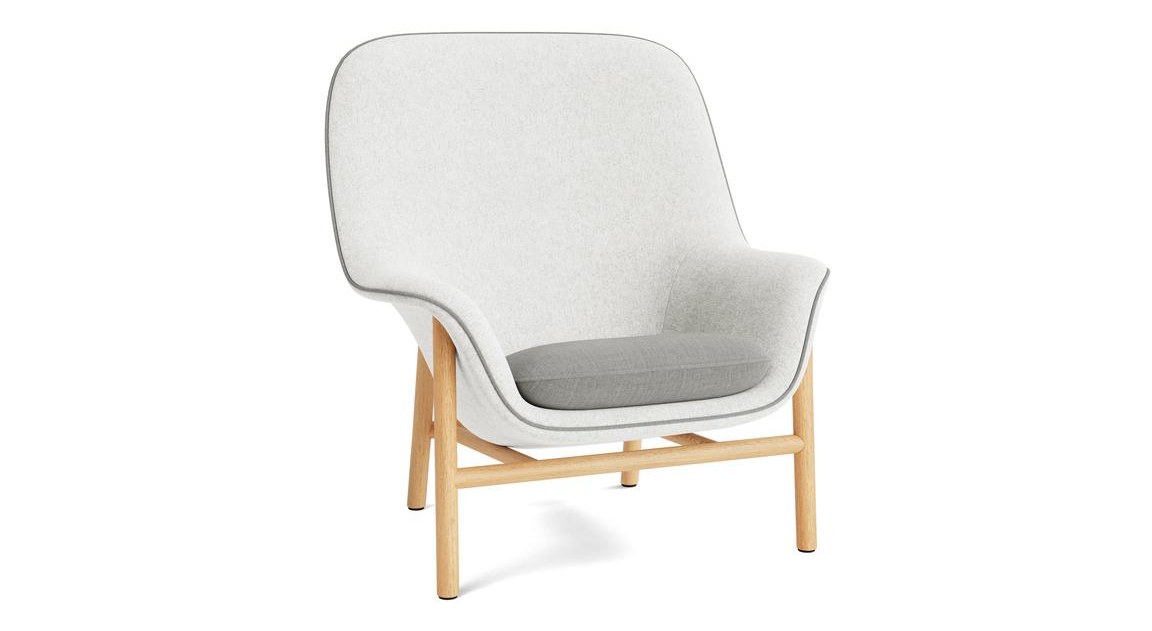 DRAPE LOUNGE CHAIR HIGH WOOD