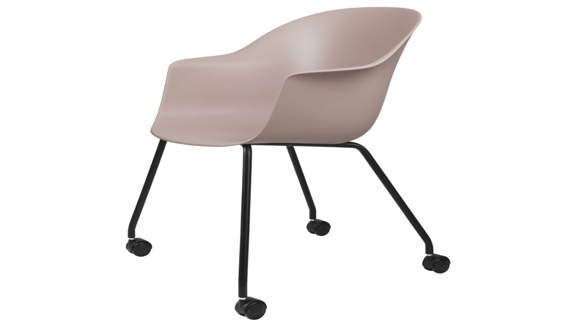 Bat Meeting Chair 4 legs w. castors