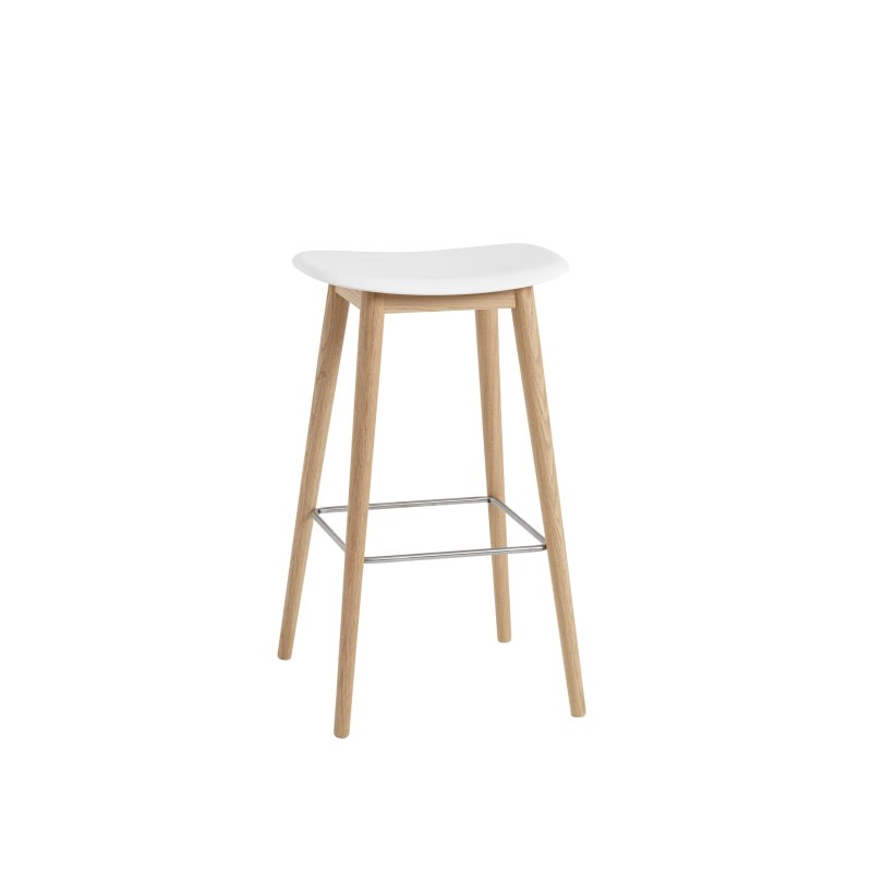 Fiber Bar Stool Wood Base